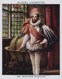 Sir Walter Raleigh (Farblithografie)