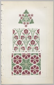 Die Kunst des dekorativen Designs: mit einem Anhang, der die Stunden des Tages angibt, zu denen Blumen öffnen, veröffentlicht von Day & Son, London, 1862