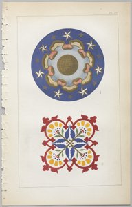 Die Kunst des dekorativen Designs: mit einem Anhang, der die Stunden des Tages angibt, zu denen Blumen öffnen, veröffentlicht von Day & Son, London, 1862
