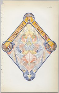 Die Kunst des dekorativen Designs: mit einem Anhang, der die Stunden des Tages angibt, zu denen Blumen öffnen, veröffentlicht von Day & Son, London, 1862