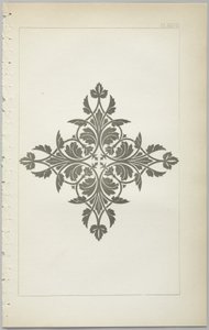 Die Kunst des dekorativen Designs: mit einem Anhang, der die Stunden des Tages angibt, zu denen Blumen öffnen, veröffentlicht von Day & Son, London, 1862 von Christopher Dresser
