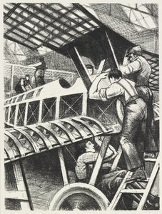 Teile zusammenbauen, 1917 von Christopher Richard Wynne Nevinson