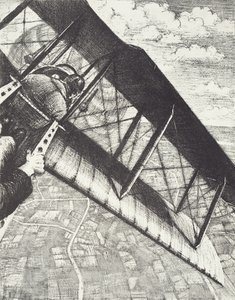 Banking auf 4000 Fuß, ca. 1918 von Christopher Richard Wynne Nevinson