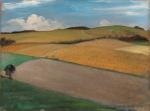 The Trundle bei Goodwood von Christopher Richard Wynne Nevinson