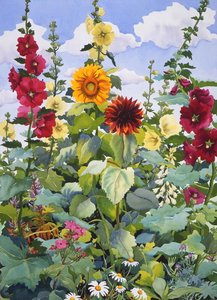 Stockrosen und Sonnenblumen, 2003