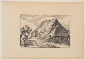 Eine Scheune, aus Landschaften (Verscheyden aerdige Lanthuysen...)