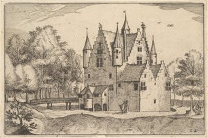 Ein Schloss, Platte 22 aus Regiunculae et Villae Aliquot Ducatus Brabantiae, ca. 1610