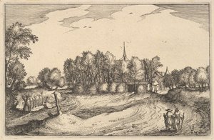 Ein Kloster, Tafel 13 aus Regiunculae et Villae Aliquot Ducatus Brabantiae, ca. 1610