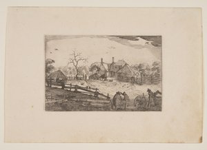 Gasthaus des Vaters, aus Ansichten der Umgebung von Haarlem (Plaisante Plaetsen) von Claes Jansz. Visscher