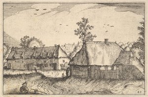 Große Schuppen, Platte 21 aus Regiunculae et Villae Aliquot Ducatus Brabantiae (ca. 1610)