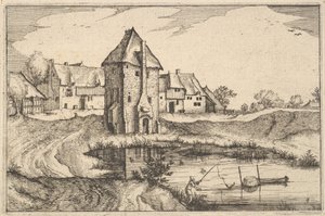 Der Teich, Tafel 9 aus Regiunculae et Villae Aliquot Ducatus Brabantiae (ca. 1610) von Claes Jansz Visscher