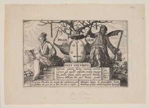 Titel, aus Ansichten der Umgebung von Haarlem (Plaisante Plaetsen)