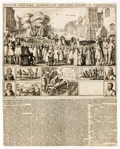 Hinrichtung der Arminianer in Den Haag von Claes Jansz. Visscher II