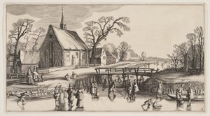 Winterlandschaft, aus Landschaften (Playsante Lantschappen)