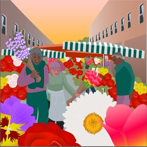 Blumenmarkt an der Columbia Road