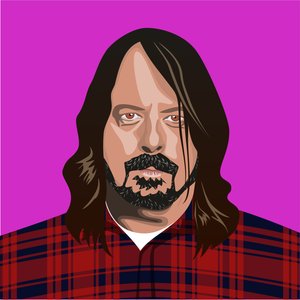 Porträt von Dave Grohl von Claire Huntley