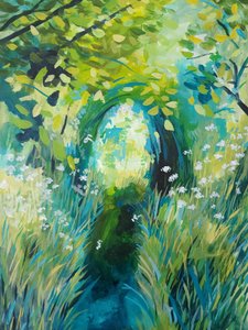 Sonniges Waldtor