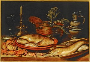 Stillleben mit Fisch