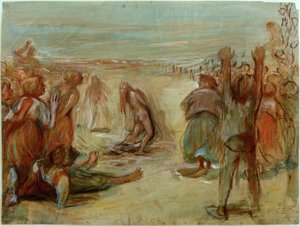 Die Steinigung der Hexe I von Clara Siewert