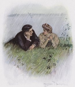 Paar auf einer Wiese