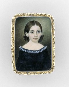 Porträt eines Mädchens, ca. 1845 von Clarissa Peters