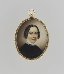 Porträt einer Frau, um 1845 (Detail) von Clarissa Peters