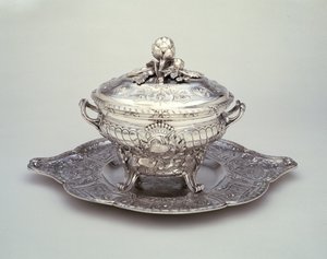 Terrine auf Ständer von Claude Hyacinthe Nicolas Souchet