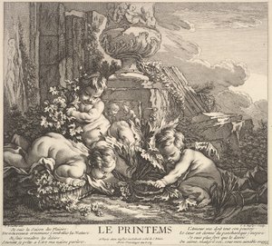 Frühling, 1735-86 von Claude Augustin Duflos
