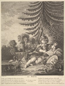 Der Dichter, ca. 1753 von Claude Augustin Duflos