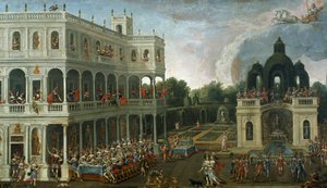 Bankett der Amazonen, von Claude Deruet (1588-1660)