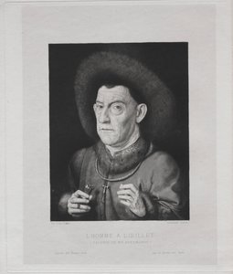 Mann mit Nelke von Claude Ferdinand Gaillard