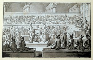 Königin von Frankreich Marie Antoinette vor dem Revolutionstribunal: Tage des 14., 15., 16. Oktober 1793 von Claude Francois Chauveau Lagarde
