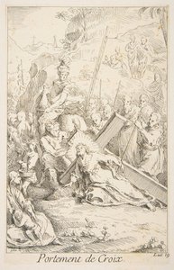 Das Kreuz tragen. Schöpfer: Claude Gillot, Jacques Gabriel Huquier