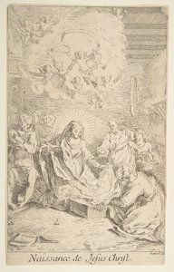 Geburt Christi. Schöpfer: Claude Gillot, Jacques Gabriel Huquier