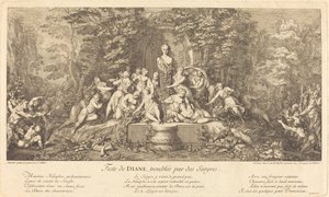 Fest der Diana, gestört durch Satyrn (Feste de Diane, Troublee par des Satyres)