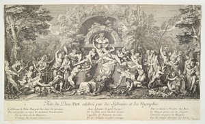 Fest des Gottes Pan, gefeiert von Sylvains und Nymphen