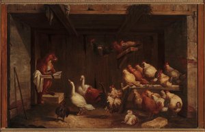 Predigt des Fuchses an die Vögel von Claude Gillot