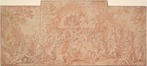 Studie für das Fest des Gottes Pan (La Fete du Dieu Pan) von Claude Gillot
