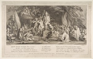 Die Leidenschaft für Reichtum, n.d. von Claude Gillot