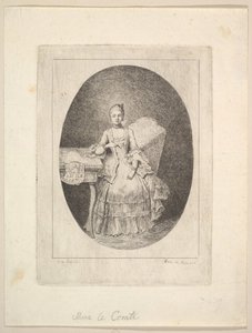 Porträt von Marguerite Le Comte, 1764