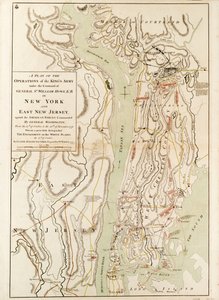 Ein Plan der Operationen der königlichen Armee unter dem Kommando von General Sir William Howe KB in New York