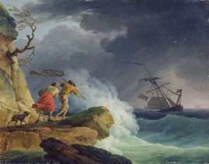 Küstenlandschaft im Sturm, 1782