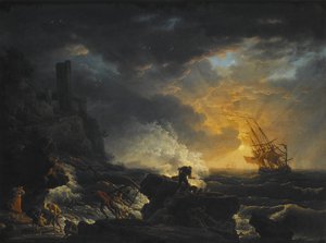 Schiffswrack, zweite Hälfte des 18. Jahrhunderts von Claude Joseph Vernet