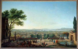 Ansicht des Hafens und der Stadt Toulon. Gemälde von Joseph Vernet (18. Jahrhundert)