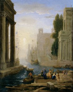 Einschiffung der Heiligen Paula von Claude Lorrain