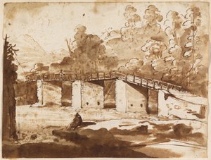 Landschaft mit einer Brücke