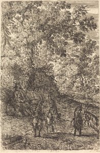 Hirte mit vier Ziegen (Les quatre chèvres)