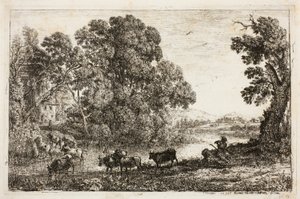 Der Kuhhirte von Claude Lorrain