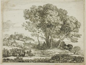 Der Ziegenhirte von Claude Lorrain