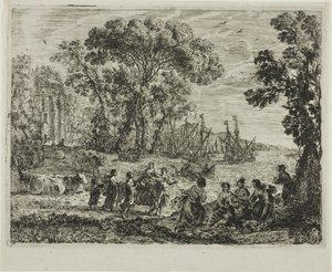 Der Raub der Europa von Claude Lorrain
